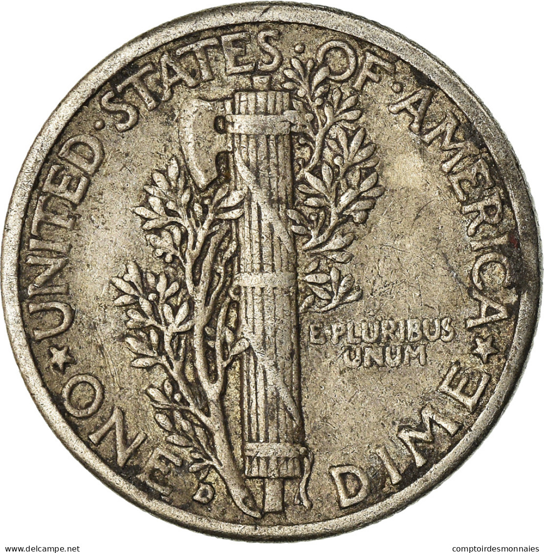 Monnaie, États-Unis, Mercury Dime, Dime, 1942, U.S. Mint, Denver, TB+, Argent - 1916-1945: Mercury