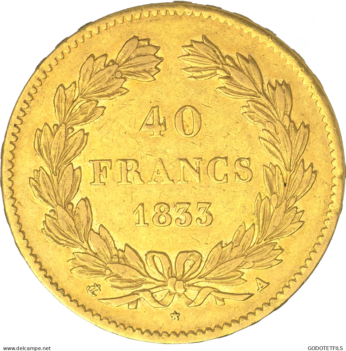Louis-Philippe-40 Francs 1833 Paris - 40 Francs (or)