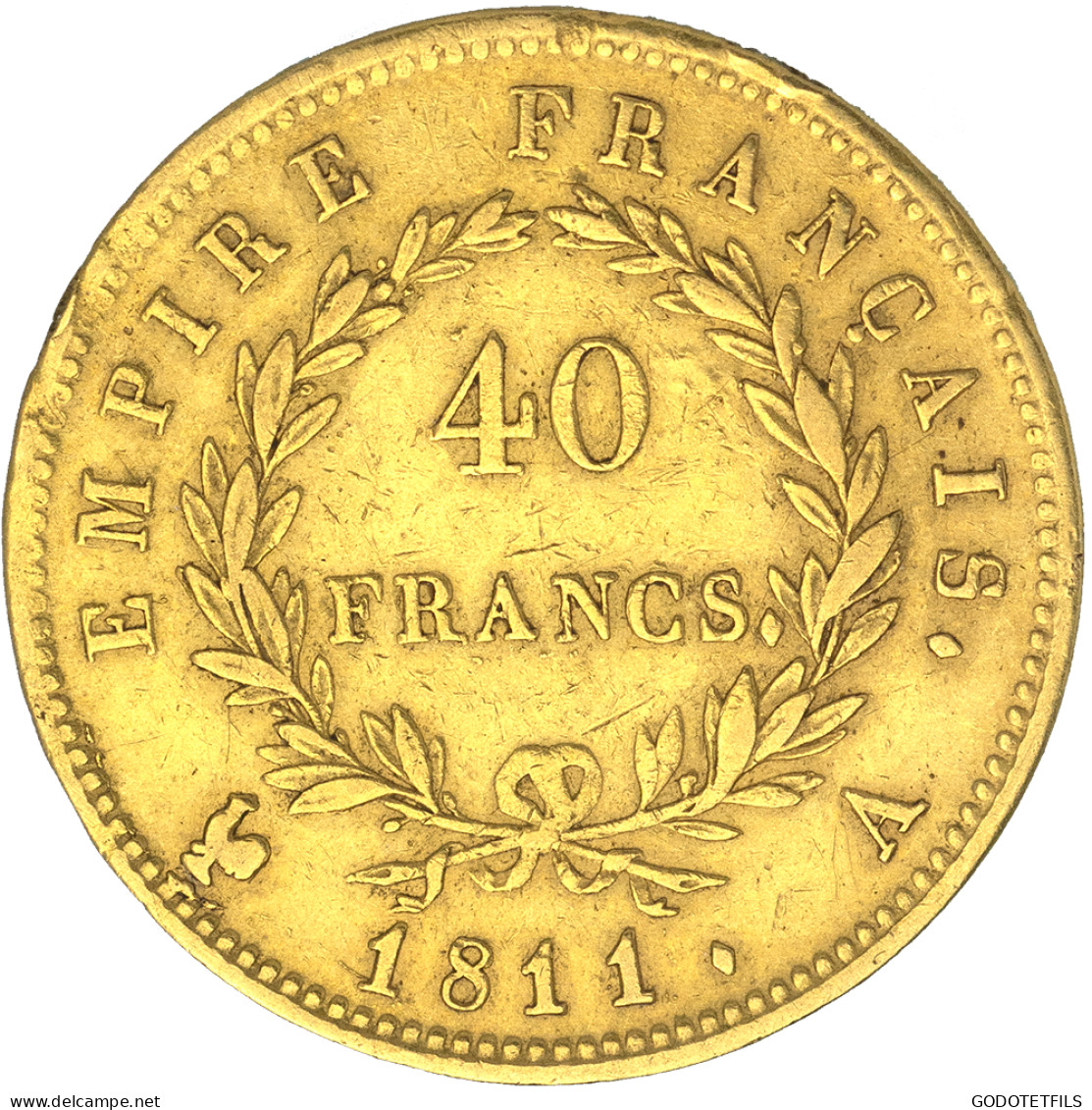 Premier Empire- 40 Francs Napoléon Ier  1811 Paris - 40 Francs (goud)