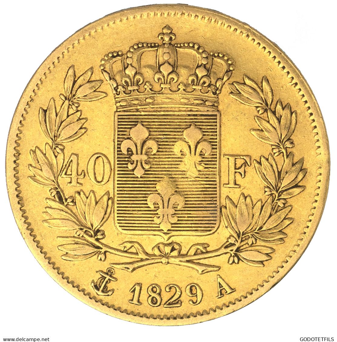 Charles X-40 Francs 1829 Paris - 40 Francs (or)