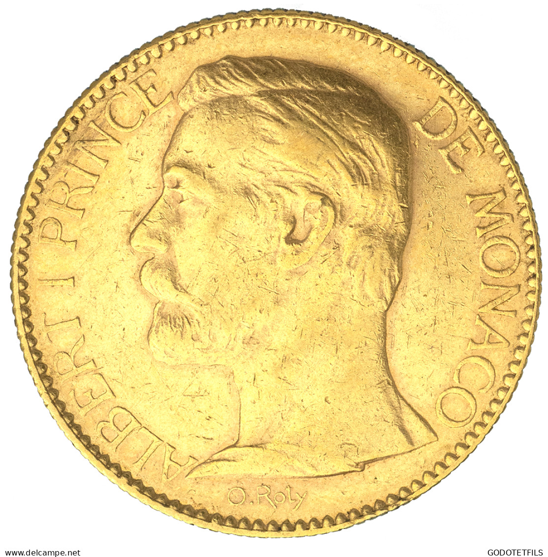 Monaco-100 Francs Or Albert I 1896 Paris - 1819-1922 Onorato V, Carlo III, Alberto I