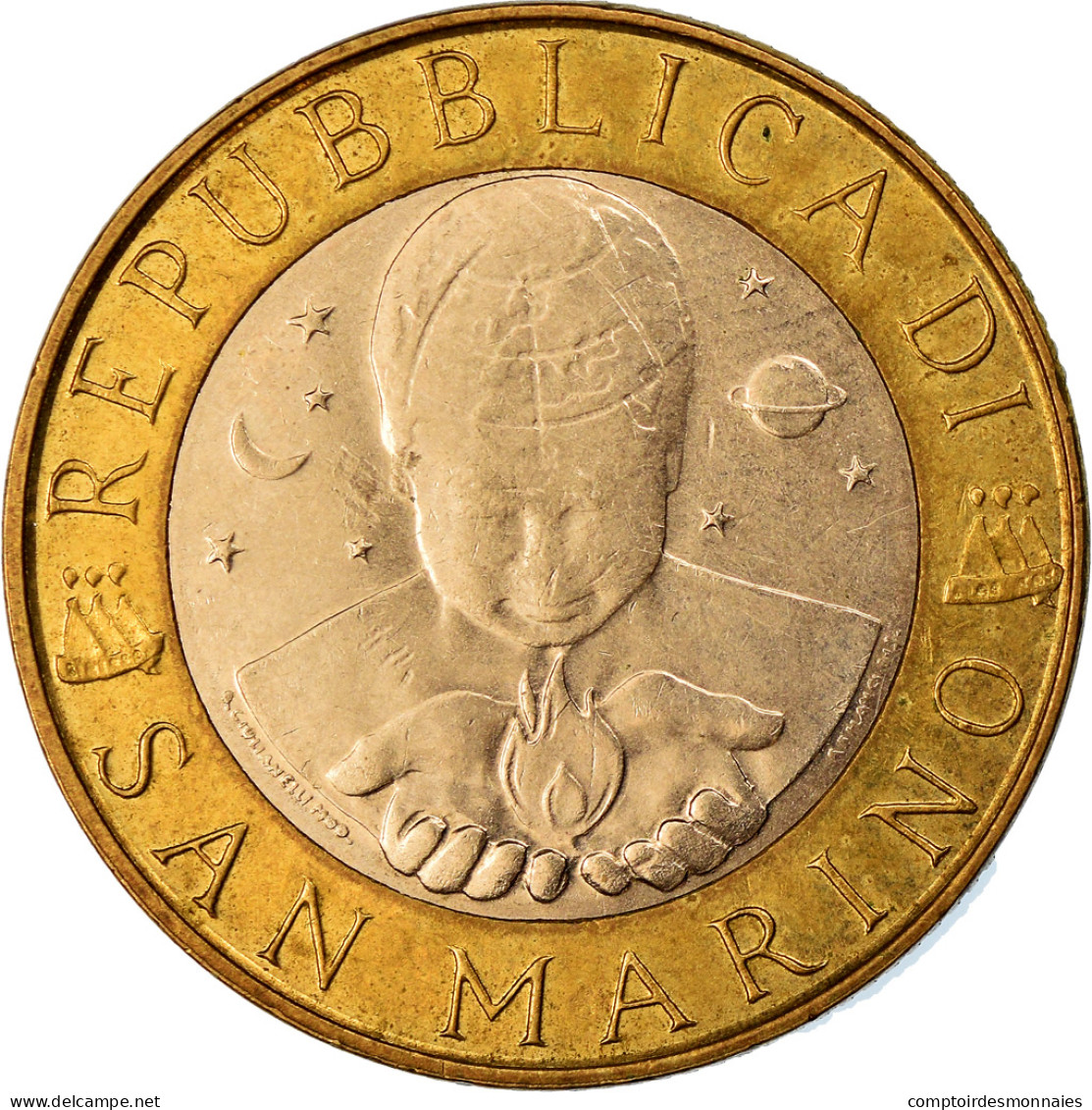 Monnaie, San Marino, 1000 Lire, 1999, Rome, SUP+, Bi-Metallic, KM:395 - Saint-Marin