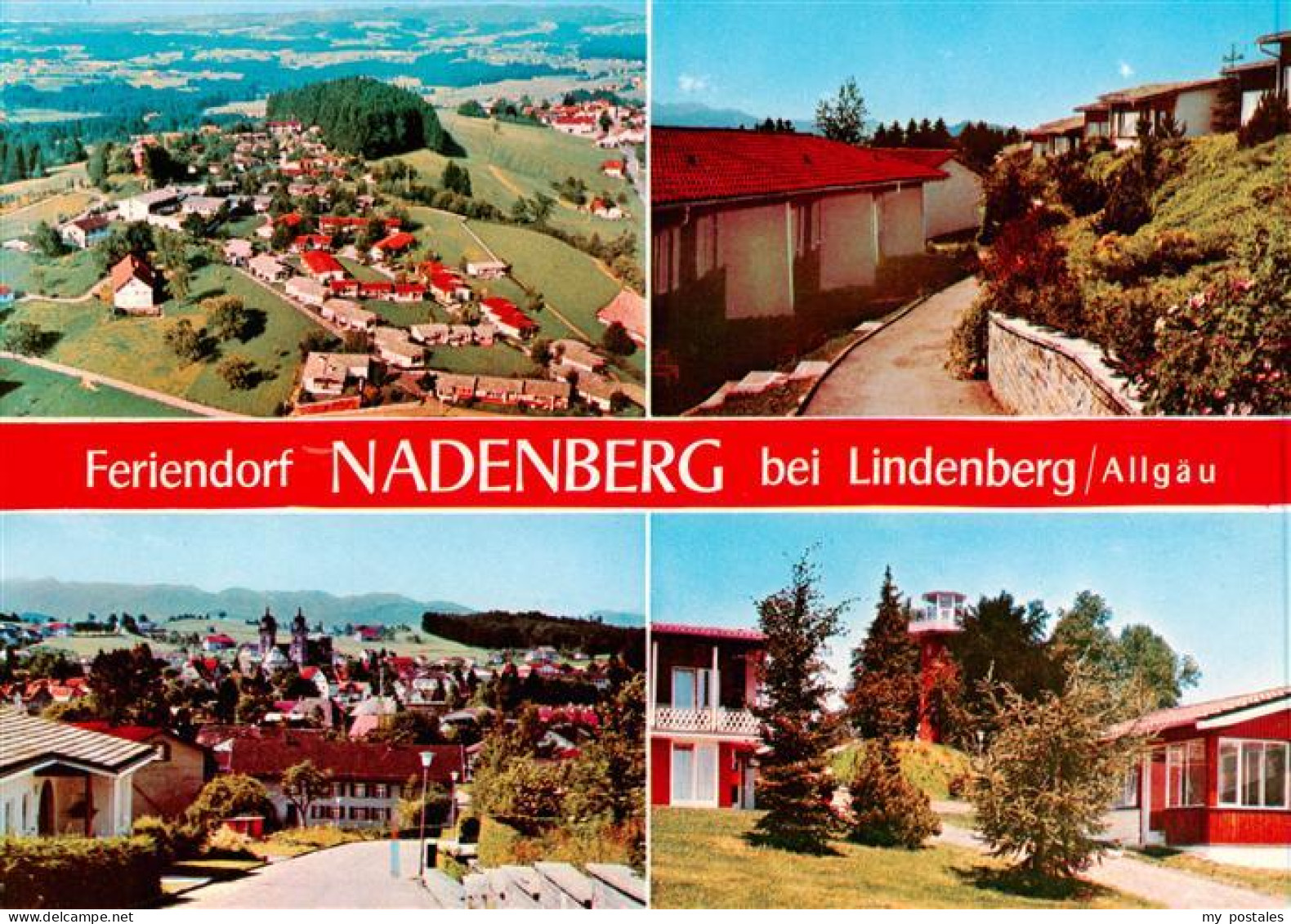 73913955 Lindenberg Allgaeu Fliegeraufnahme Feriendorf Nadenberg Panorama Bungal - Lindenberg I. Allg.