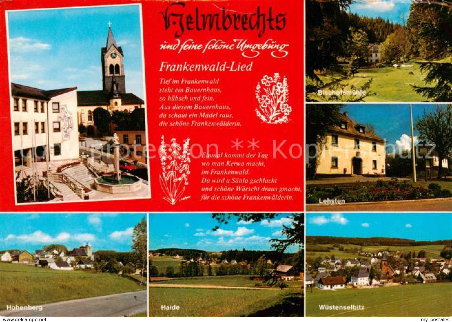 73873663 Helmbrechts Oberfranken Kirche Brunnen Bischofsmuehle Lehsten Hohenberg - Helmbrechts