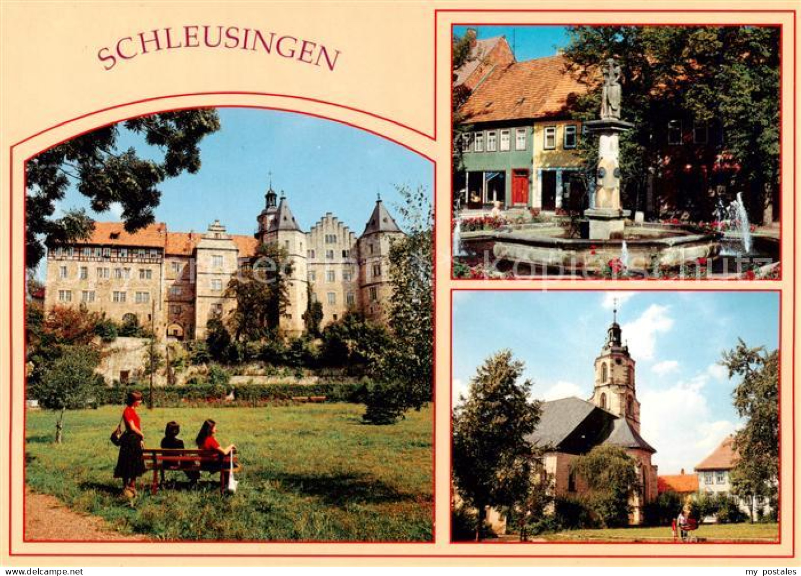 73839520 Schleusingen Schloss Bertholdsburg Marktbrunnen St Johanniskirche Schle - Schleusingen