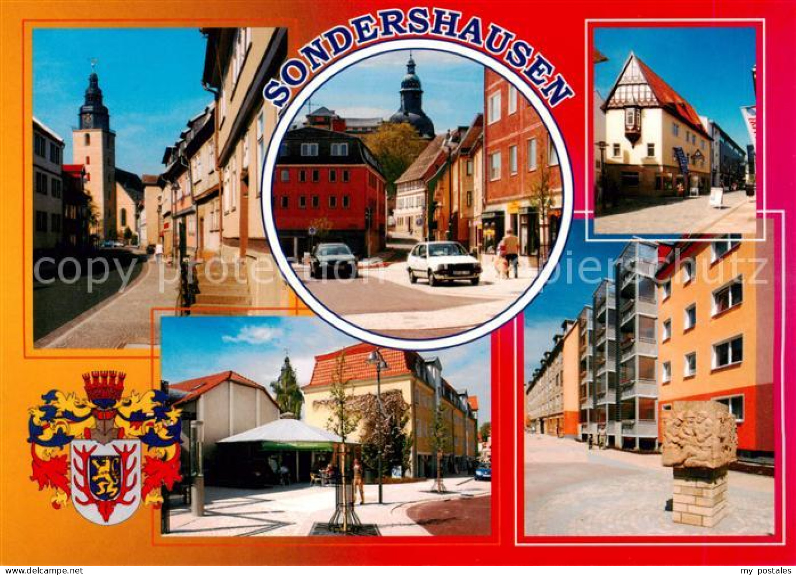 73839516 Sondershausen Thueringen Kirche Marktplatz Fussgaengerzone Sondershause - Sondershausen