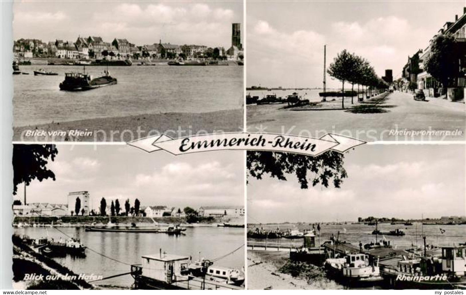 73839184 Emmerich Rhein Blick Vom Rhein Rheinpromenade Hafen Rheinpartie Emmeric - Emmerich