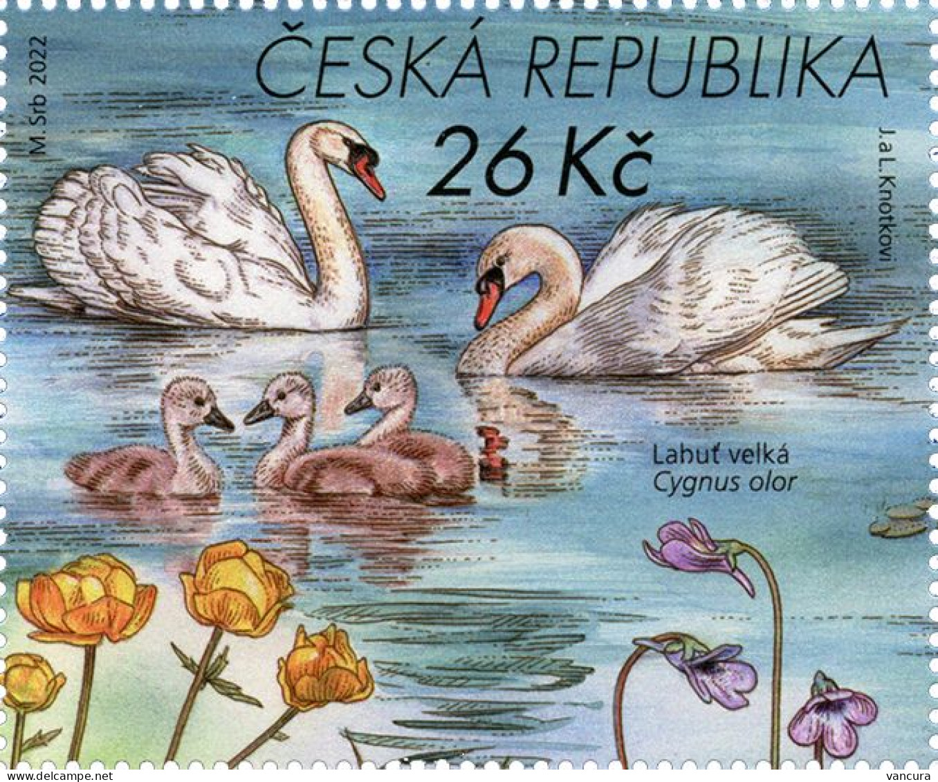 ** 1168 Czech Republic Macha's Region 2022 Swan - Cisnes