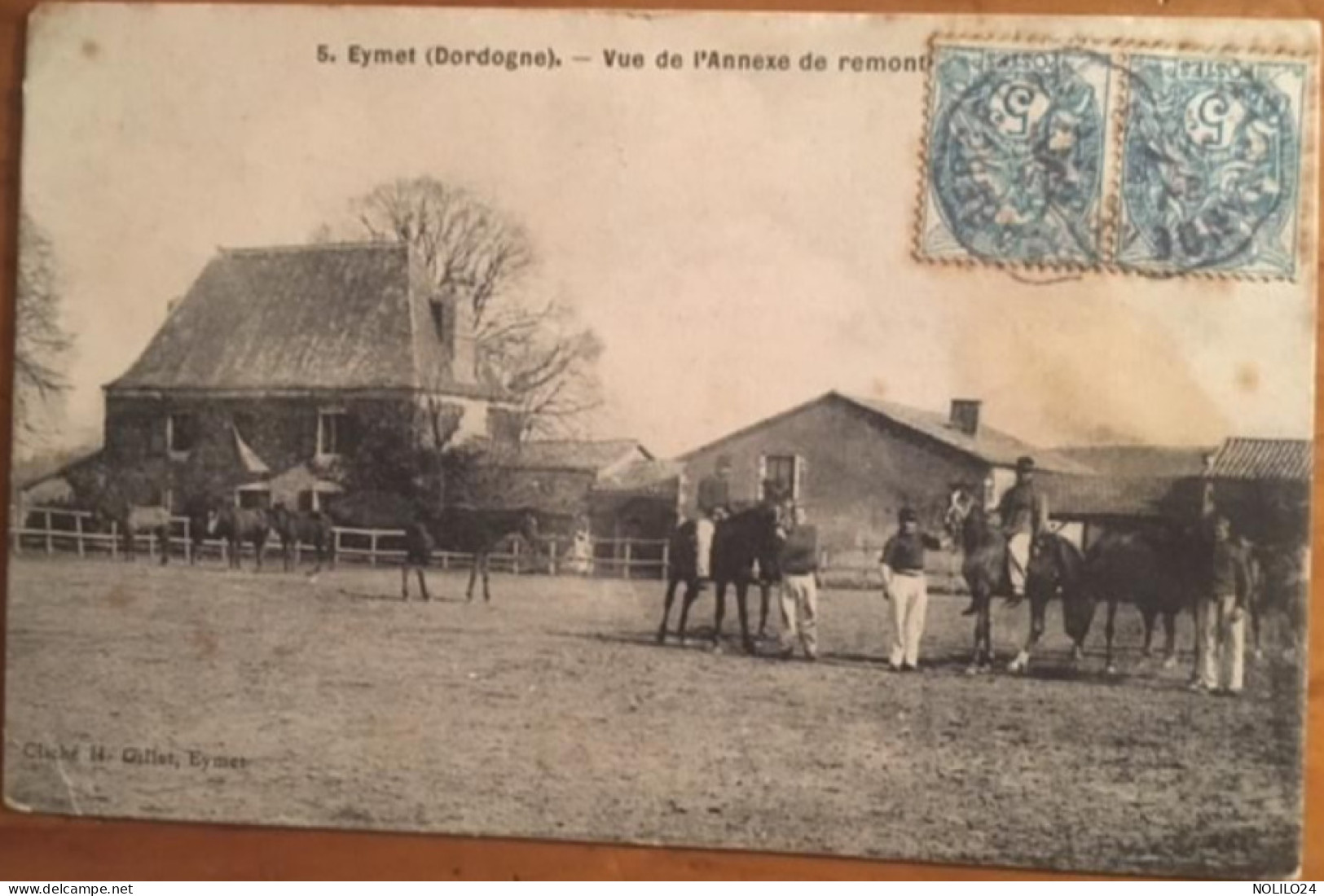 MILITARIA, Cpa De 1907, 24 Dordogne, Eymet Annexe De Remonte De La Palanque Cliché Gillet - Eymet