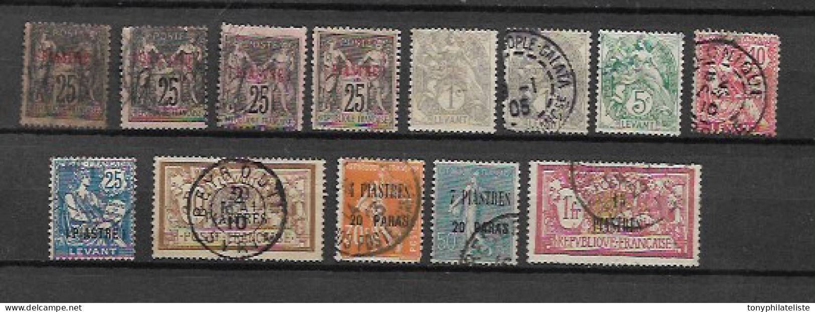 Colonie  Petit Lot Du Levant De 1896/1922  Entre Le N°4 Et 35  Oblitérés - Used Stamps