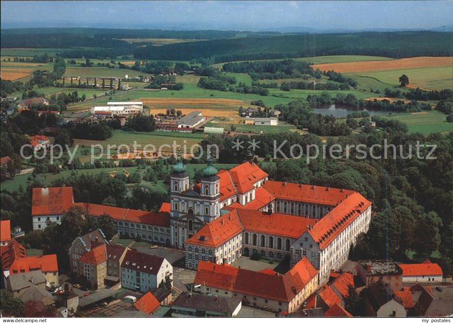 71847307 Waldsassen Fliegeraufnahme Zisterzienser Stiftskirche Waldsassen - Waldsassen