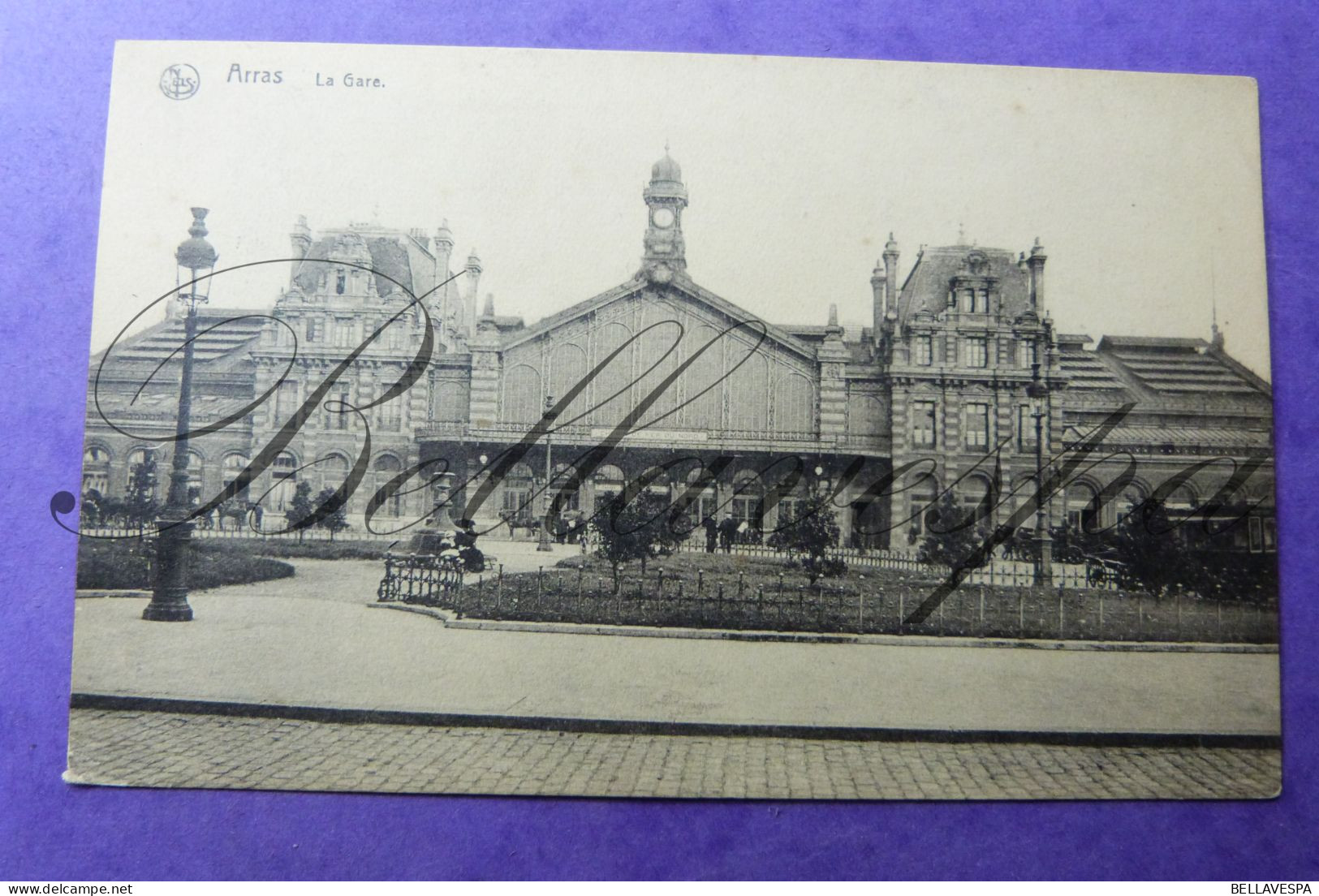 Arras La Gare Station   Feldpost 1-11-1917  W. Siebolts  /1914-18/ Leer Brunnestrasse RES RER N°4 Soldatenbrief - Oorlog 1914-18