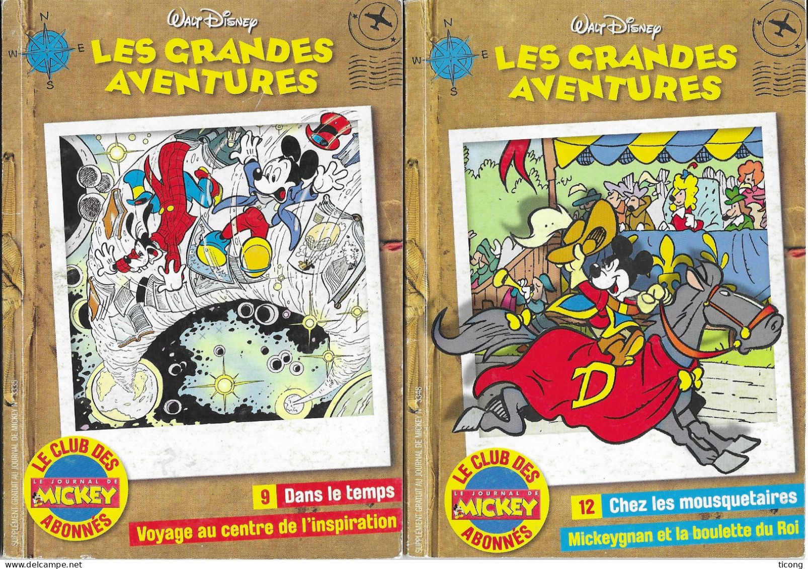 BD WALT DISNEY - 6 MINI LIVRES DE 36 PAGES EN TIRAGE LIMITE RESERVEE AUX ABONNES, LIVRE EN  TB ETAT VOIR LES SCANNERS - Disney