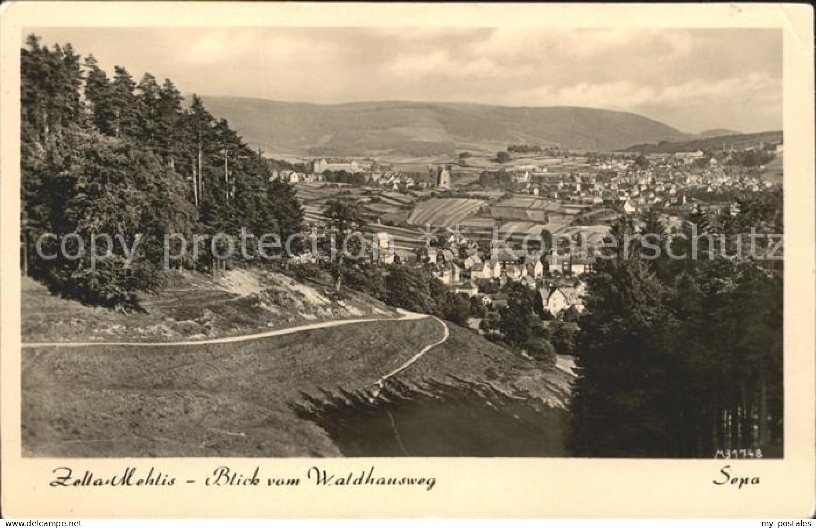 71838346 Zella-Mehlis Panorama Blick Vom Waldhausweg Zella-Mehlis - Zella-Mehlis