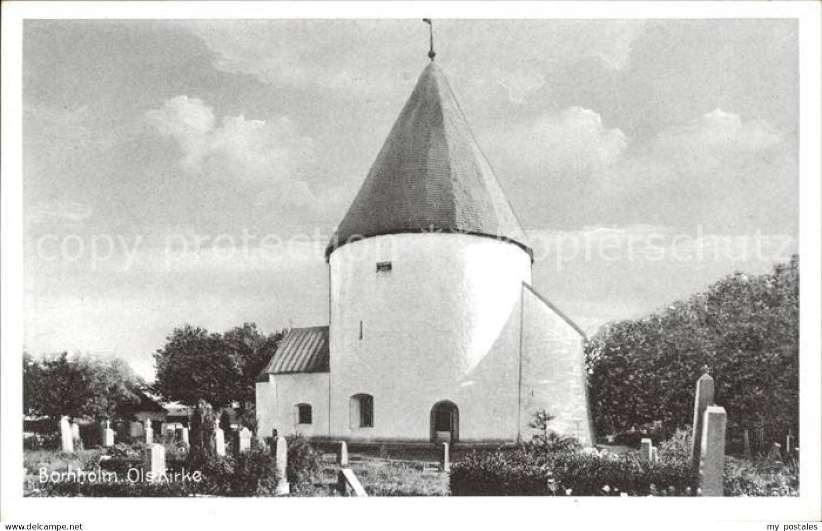 71834926 Bornholm Olskirke Kirche Daenemark - Danemark