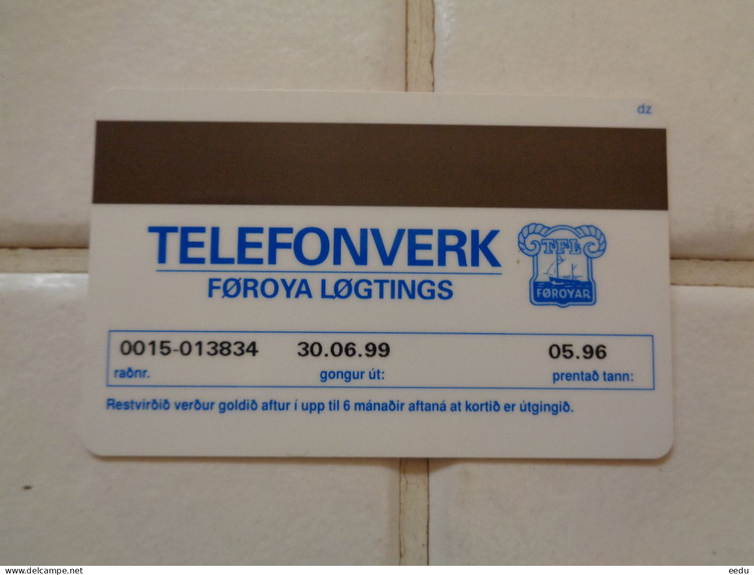 Faroe Island Phonecard - Féroé (Iles)