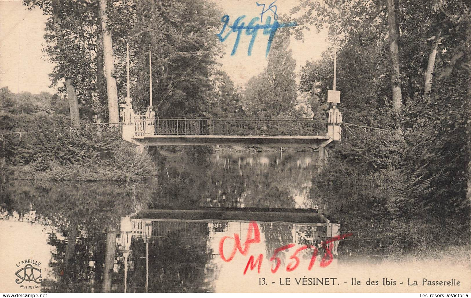 FRANCE -  Le Vésinet - Ile Des Ibis - La Passerelle - Carte Postale Ancienne - Le Vésinet