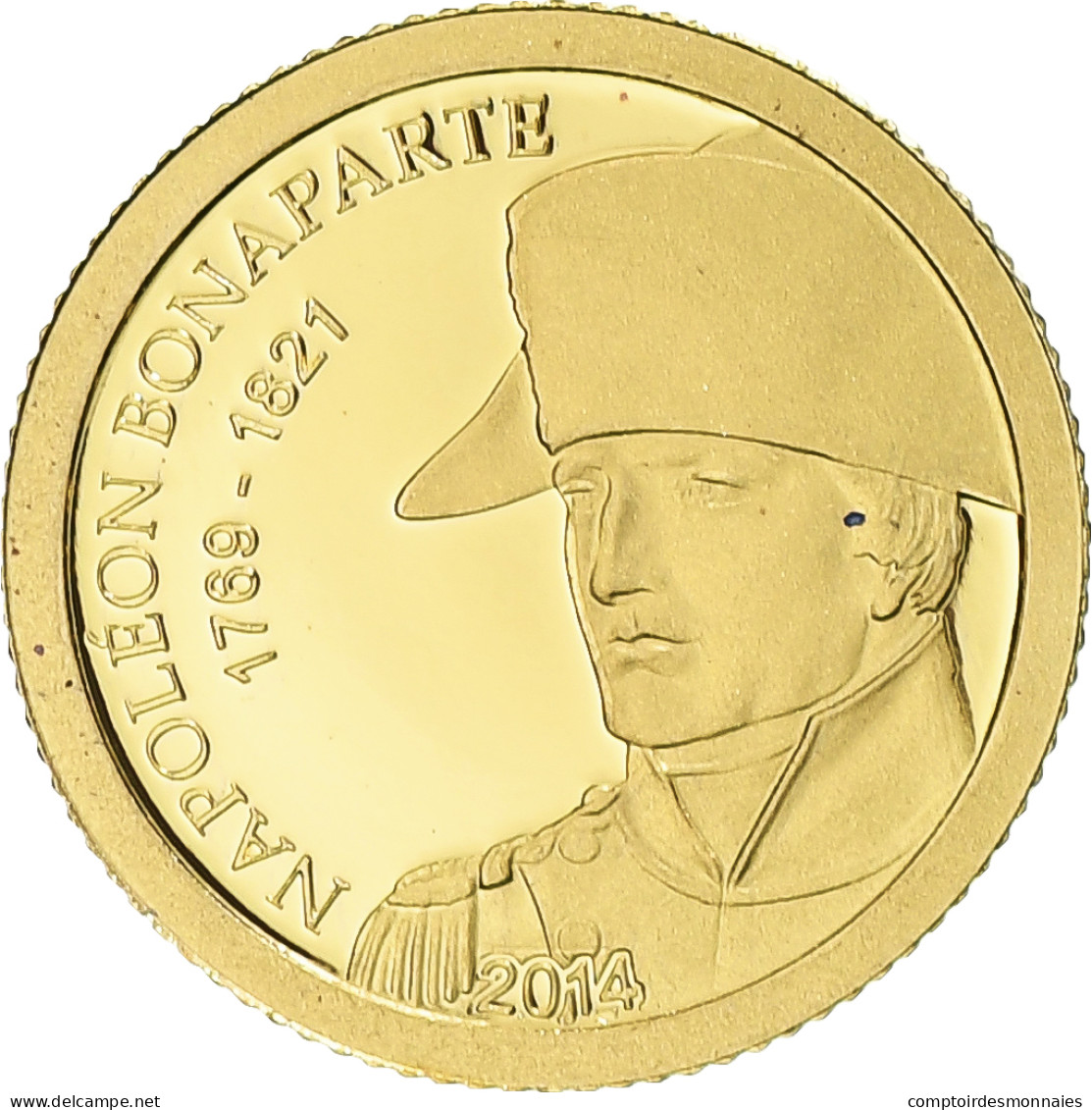 Gabon, Napoléon I, 1000 Francs, 2014, FDC, Or - Gabon