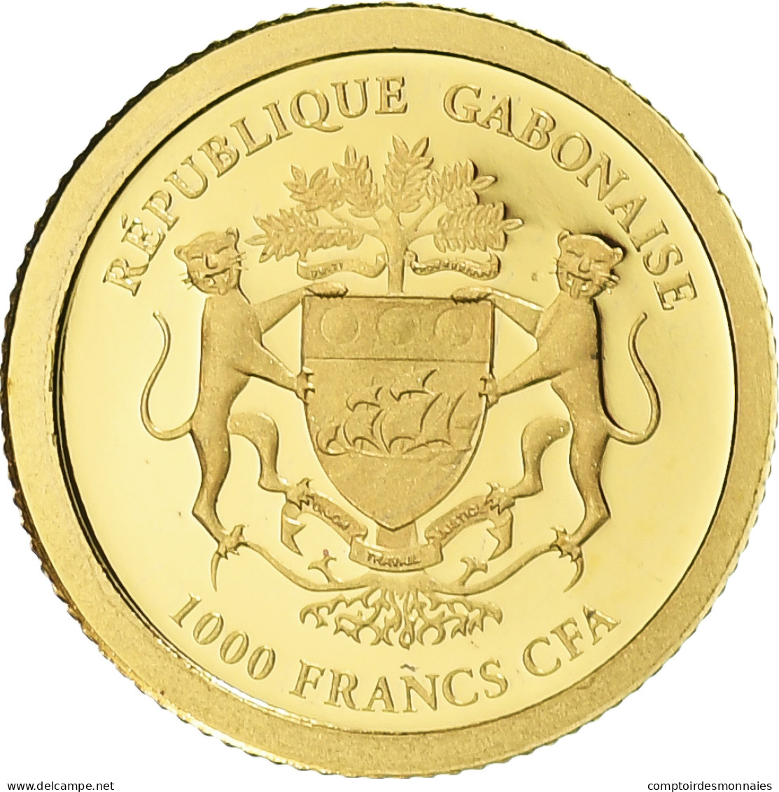 Gabon, Napoléon I, 1000 Francs, 2014, FDC, Or - Gabón