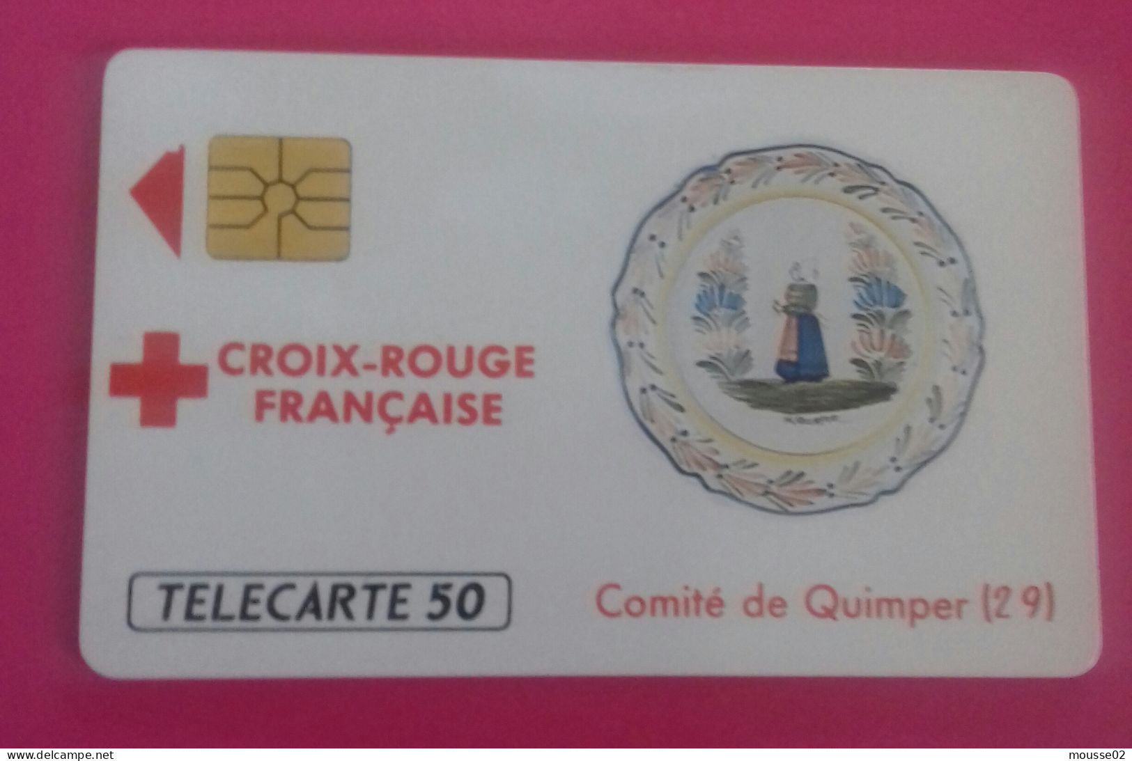 TELECARTE F 118  CROIX ROUGE  2   QUIMPER - 1989