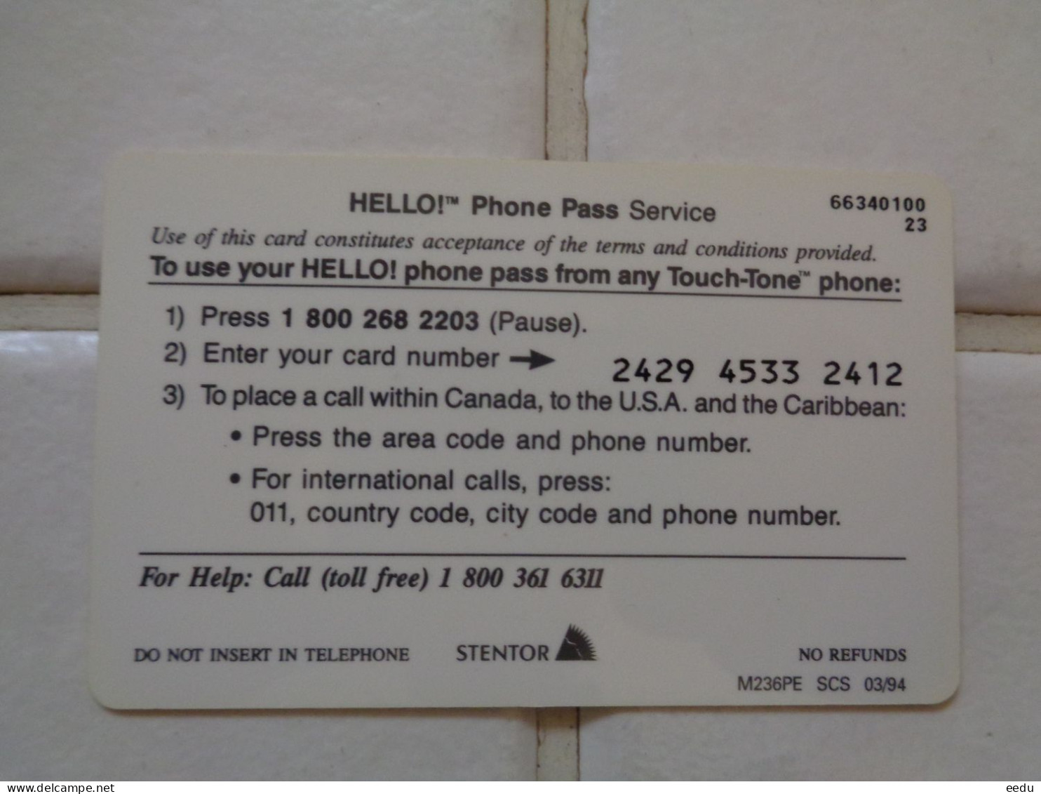 Canada Phonecard - Kanada