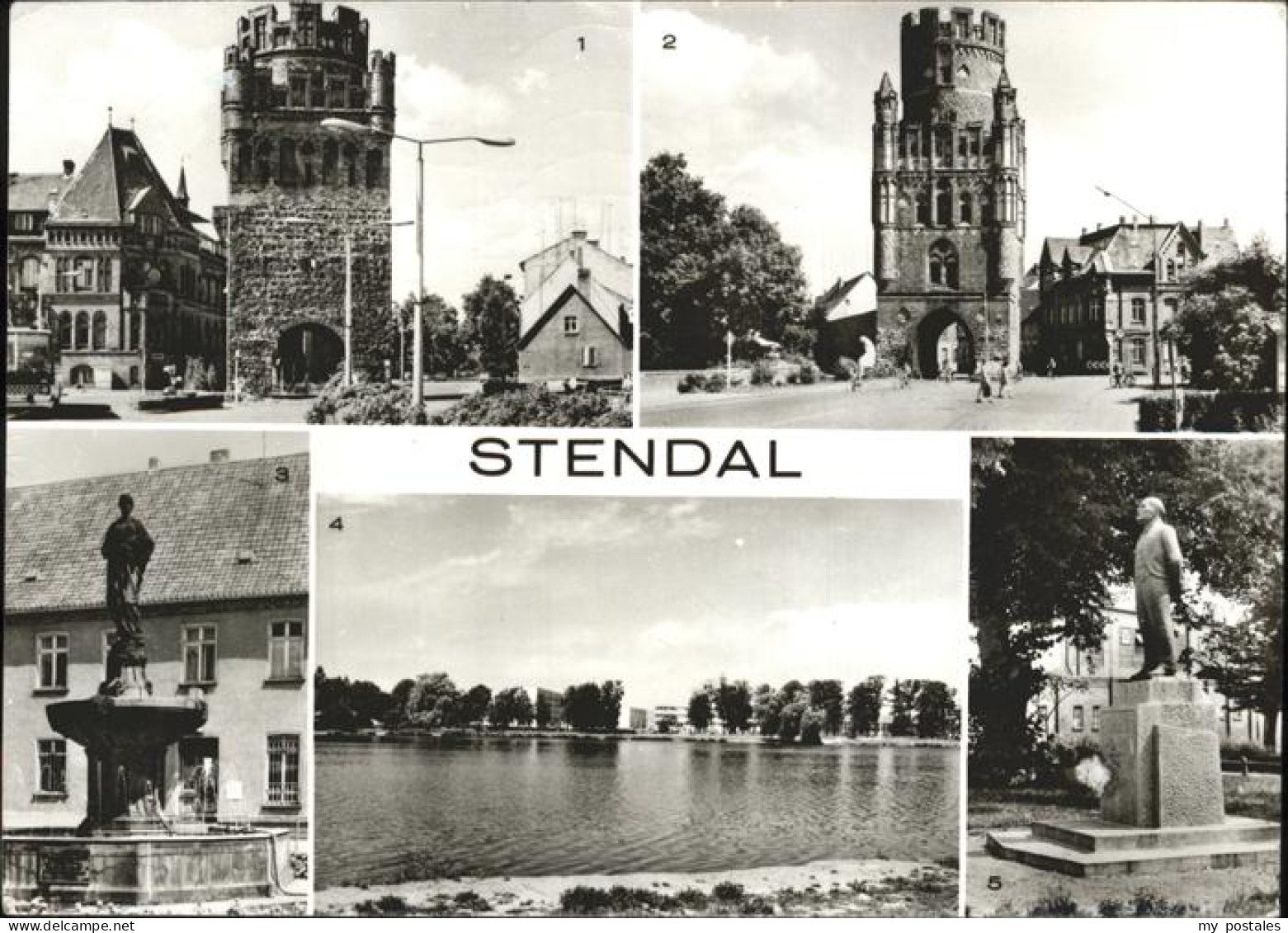 41269786 Stendal Tangermuender Tor Uenglinger Tor Haackebrunnen Stadtsee Leninde - Stendal