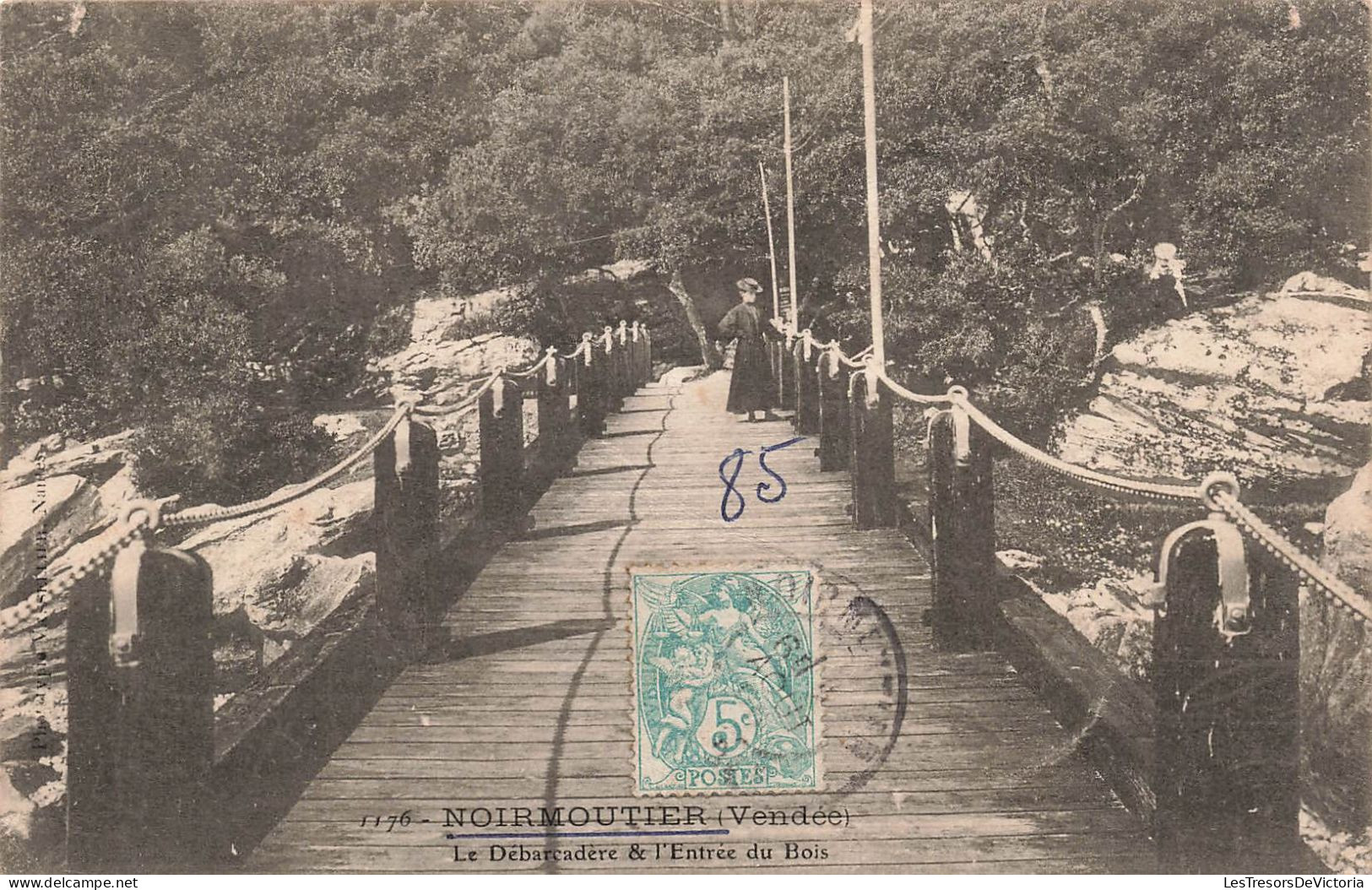 FRANCE - Noirmoutier - Vue Sue Le Débarcadère Et L'entrée Du Bois - Carte Postale Ancienne - Noirmoutier