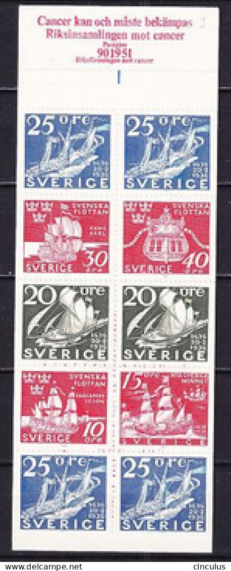 1966. Sweden. Ship Stamps. MNH. Mi. Nr. 560-65 (MH14) - Neufs