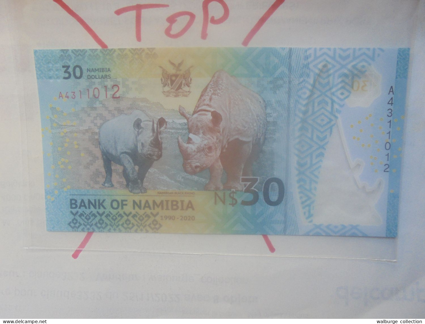 NAMIBIE 30$ 2020 Neuf (B.32) - Namibia