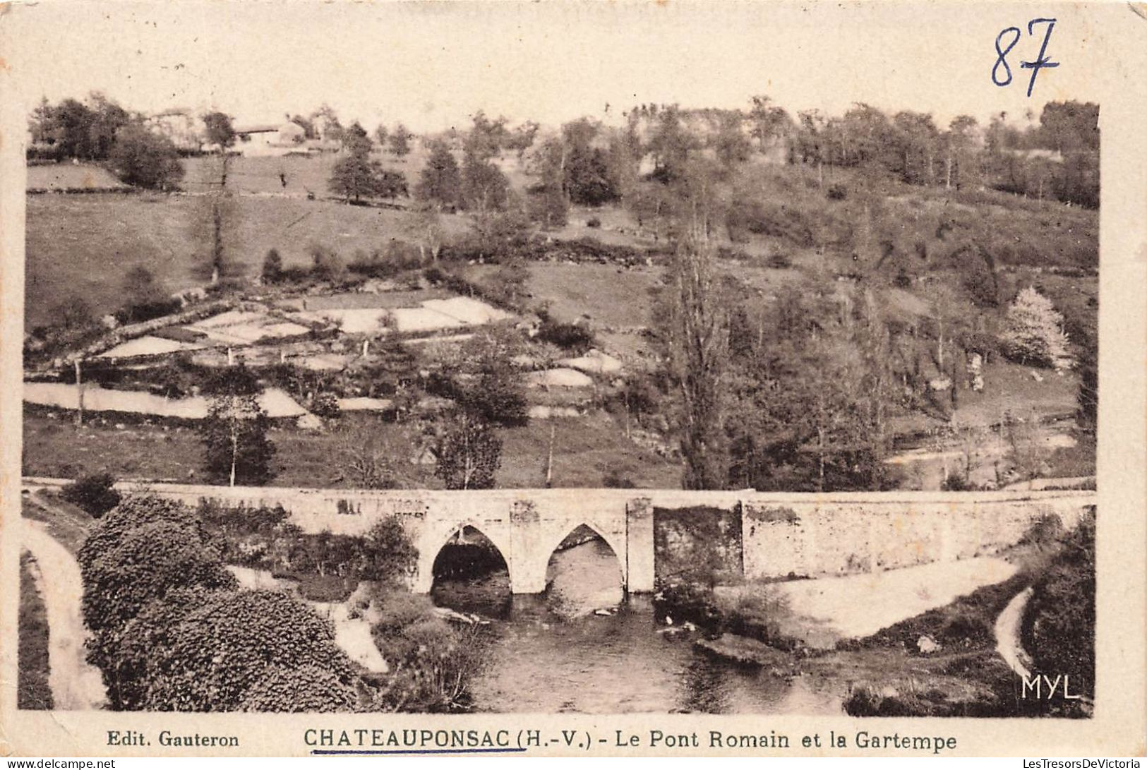 FRANCE - Chateauponsac - Vue Sue Le Pont Romain Et La Gartempe - Carte Postale Ancienne - Chateauponsac