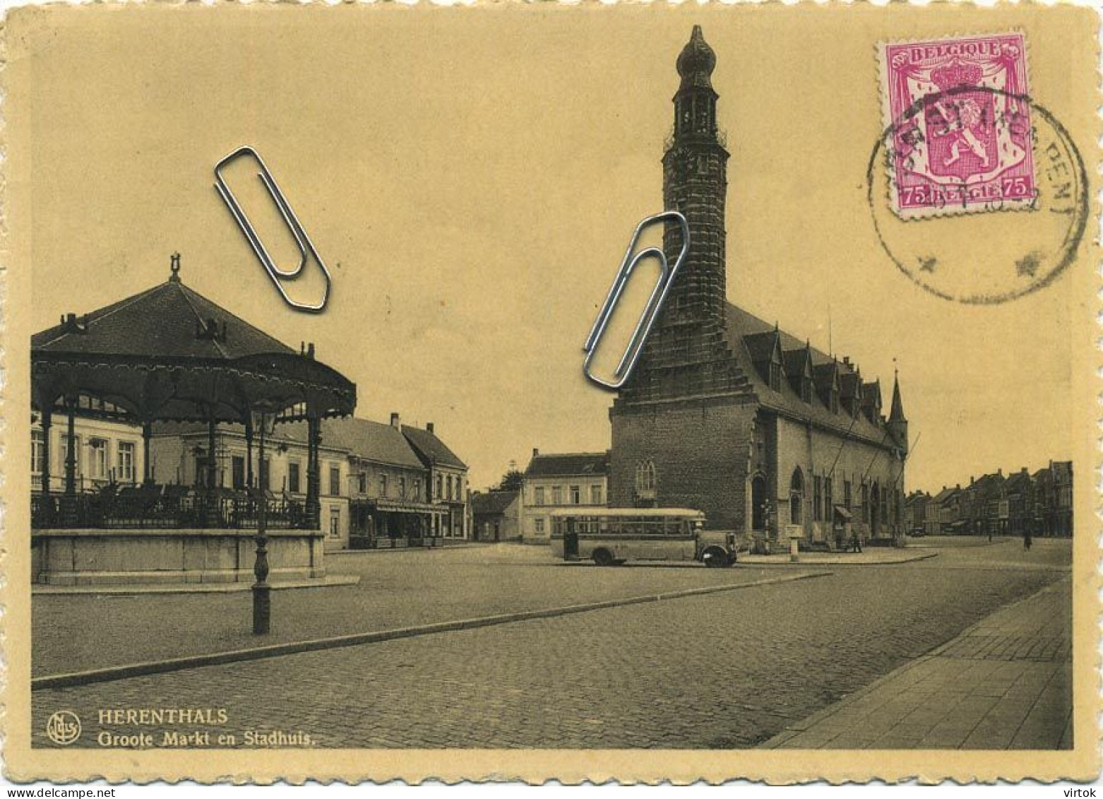 HERENTALS :         (  Groot Formaat 15 X 10.5 Cm ) - Herentals