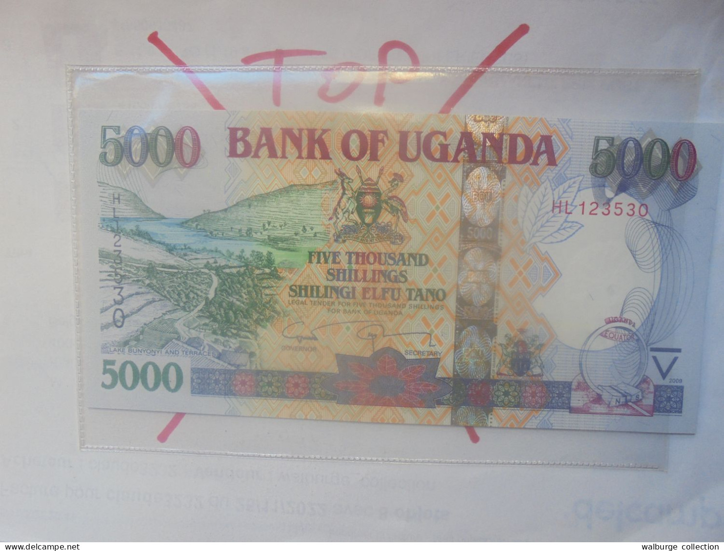 OUGANDA 5000 SHILLINGS 2009 Neuf (B.32) - Uganda