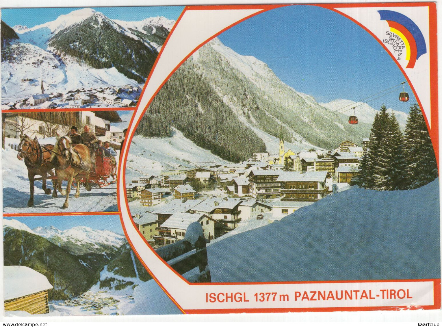 Ischgl 1377 M Paznauntal - (Tirol, Österreich/Austria) - Pferdeschlitten - Ischgl