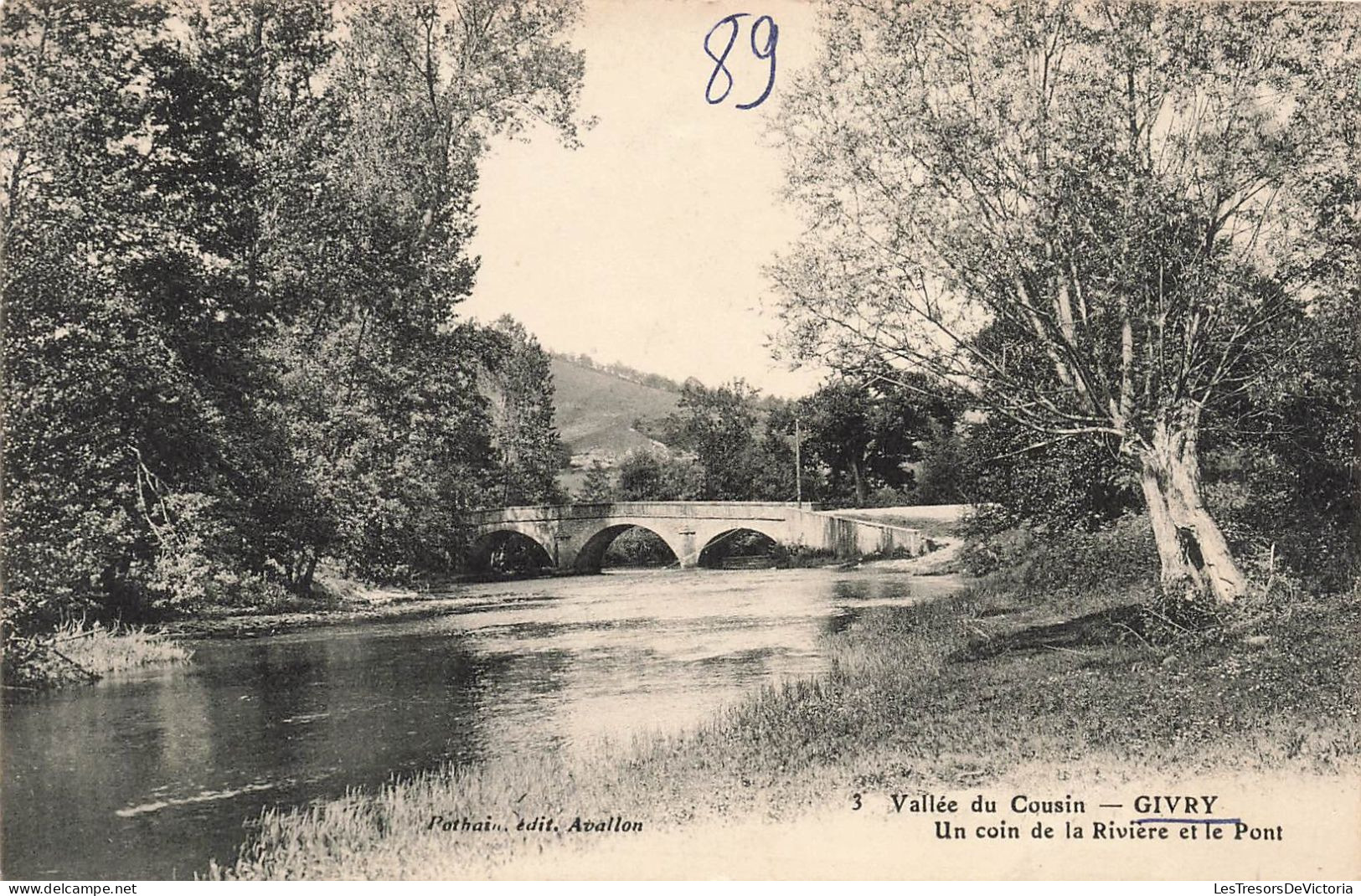 FRANCE - Givry - Vallée Du Cousin - Un Coin De La Rivière Et Le Pont - Carte Postale Ancienne - Givry En Argonne