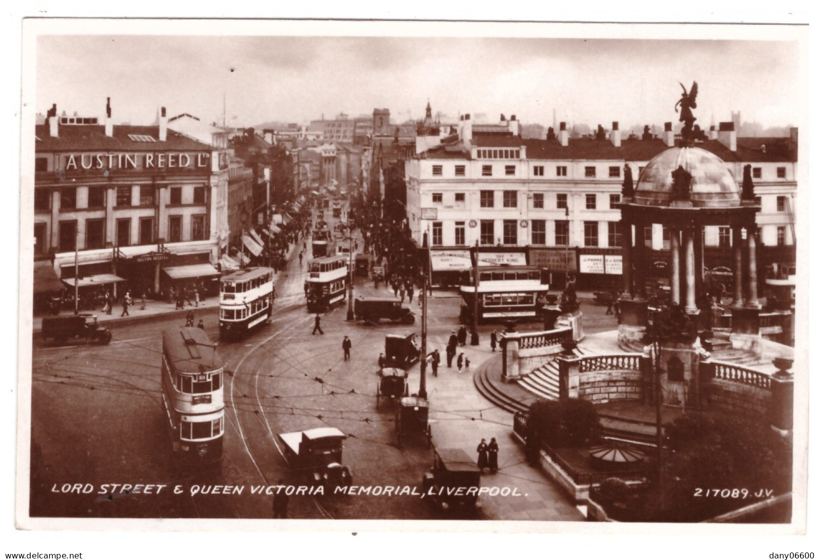 LIVERPOOL - Lord Street & Queen Victoria Memorial  (carte Photo Animée) - Liverpool