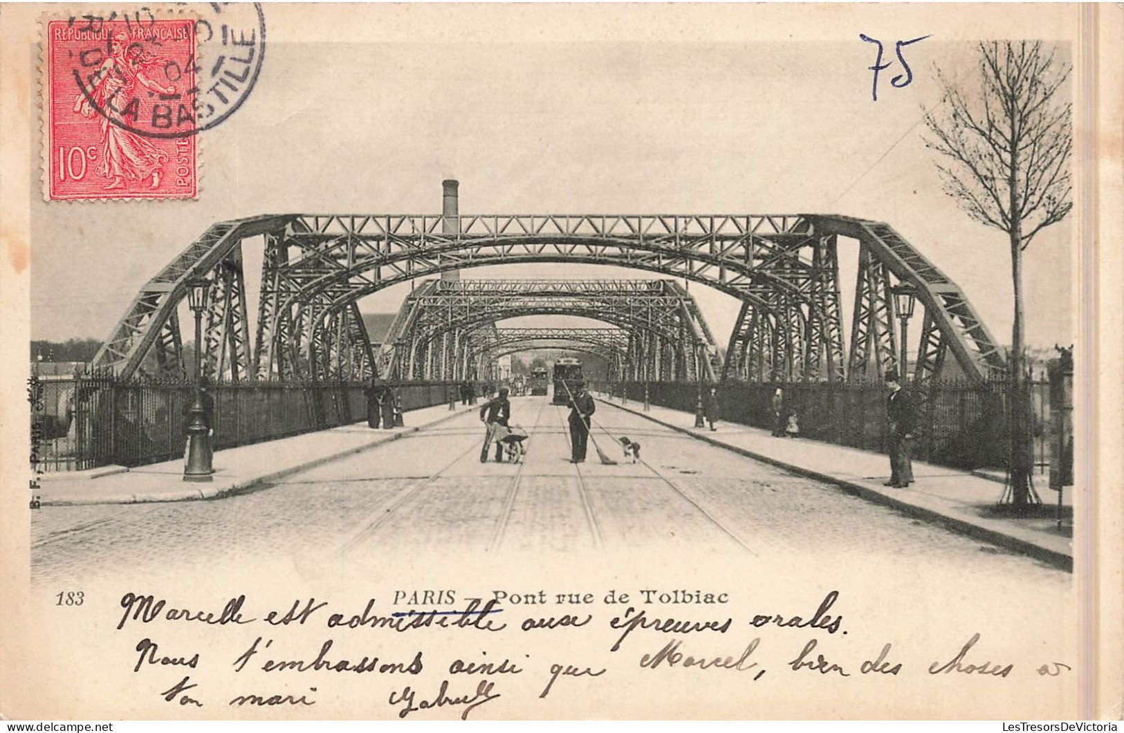 FRANCE - Paris - Pont Rue De Tolbiac - Dos Non Divisé - Carte Postale Ancienne - Bruggen