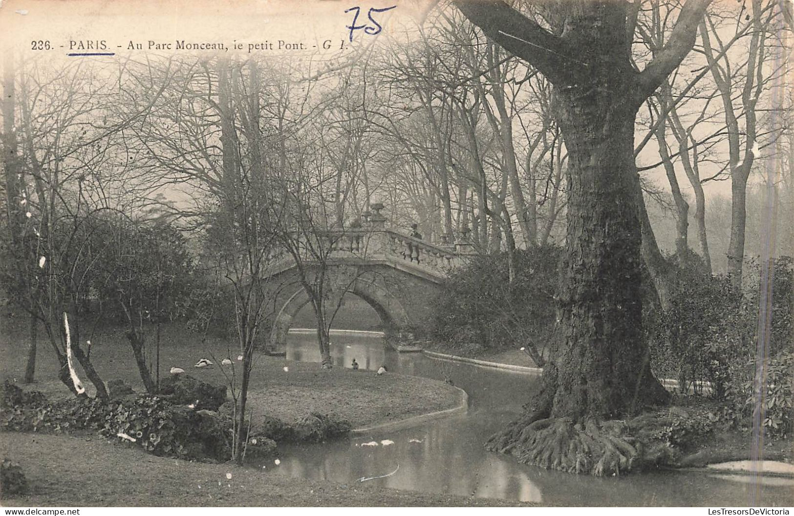 FRANCE - Paris - Au Parc Monceau, Le Petit Pont - Carte Postale Ancienne - Bridges
