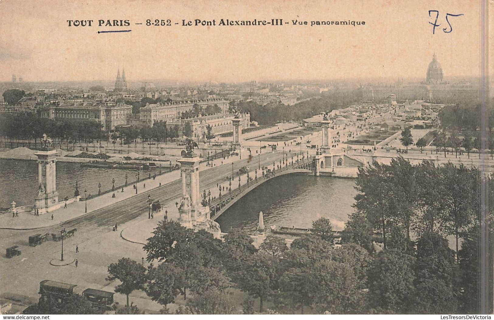 FRANCE - Paris - Le Pont Alexandre III - Vue Panoramique - Carte Postale Ancienne - Bridges