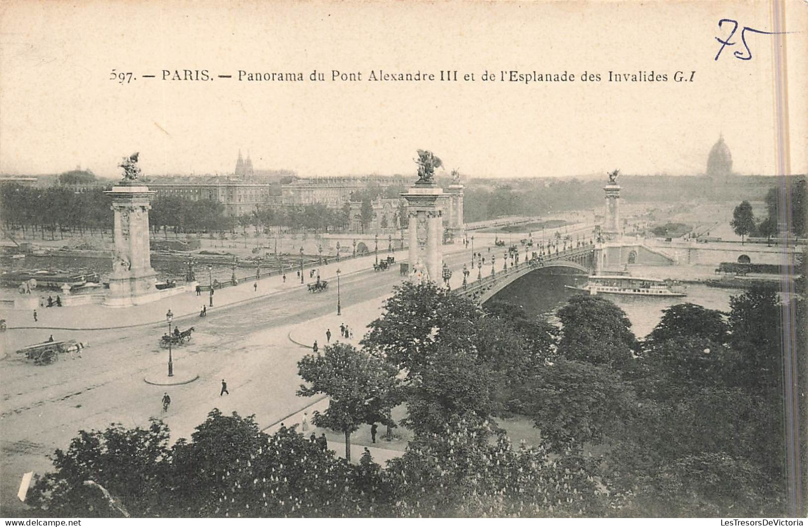 FRANCE - Paris - Panorama Du Pont Alexandre III Et De L'Esplanade Des Invalides  - Carte Postale Ancienne - Bruggen