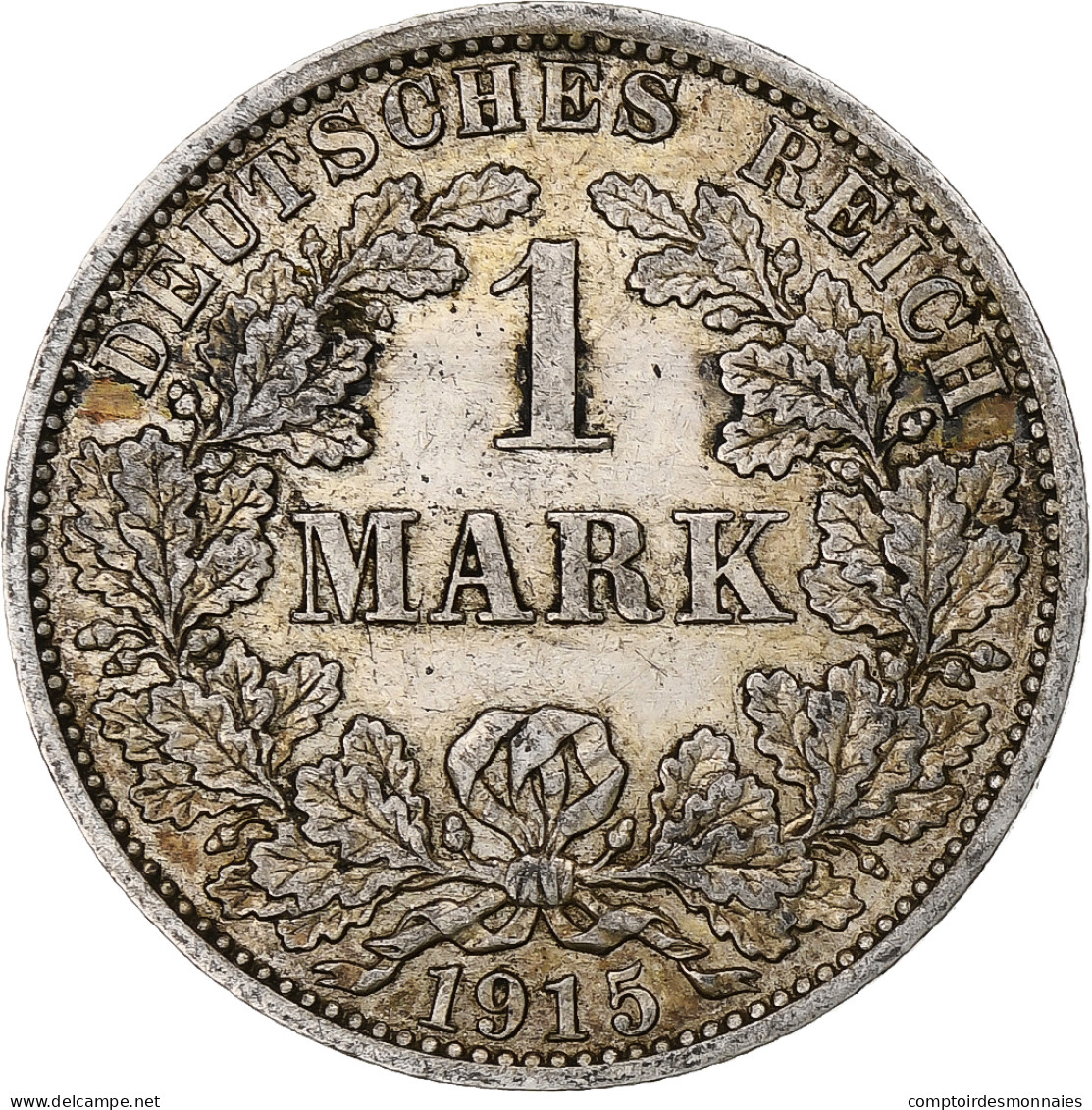 Monnaie, Empire Allemand, Wilhelm II, Mark, 1915, Berlin, SUP, Argent, KM:14 - 1 Mark