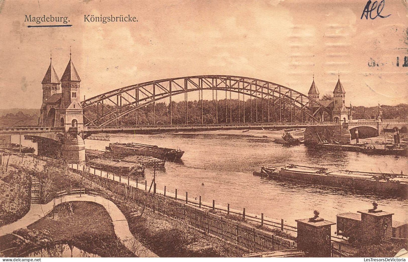 ALLEMAGNE - Magdeburg - Königsbrücke - Carte Postale Ancienne - Maagdenburg