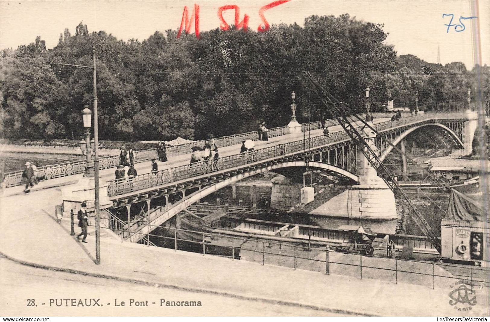 FRANCE - Puteaux - Le Pont - Panorama - Carte Postale Ancienne - Puteaux