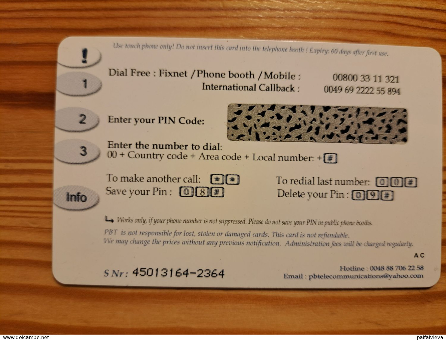 Prepaid Phonecard Poland, PBT, Global Call - Flag - Polen