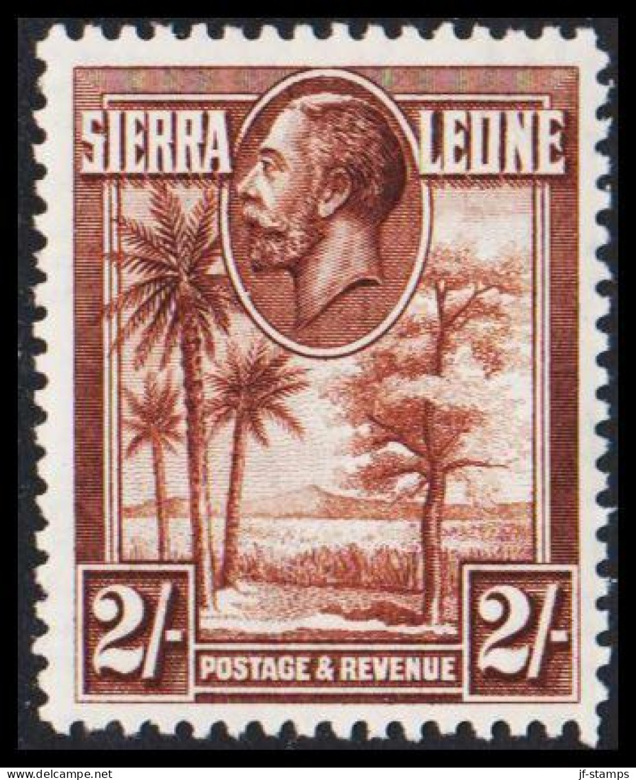 1932. SIERRA LEONE. Georg V  & Landscapes 5 S.. Very Light Hinged.  (MICHEL 127) - JF542085 - Sierra Leone (...-1960)