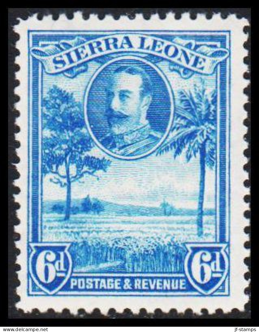 1932. SIERRA LEONE. Georg V  & Landscapes 6 D. Never Hinged.  (MICHEL 125) - JF542087 - Sierra Leone (...-1960)