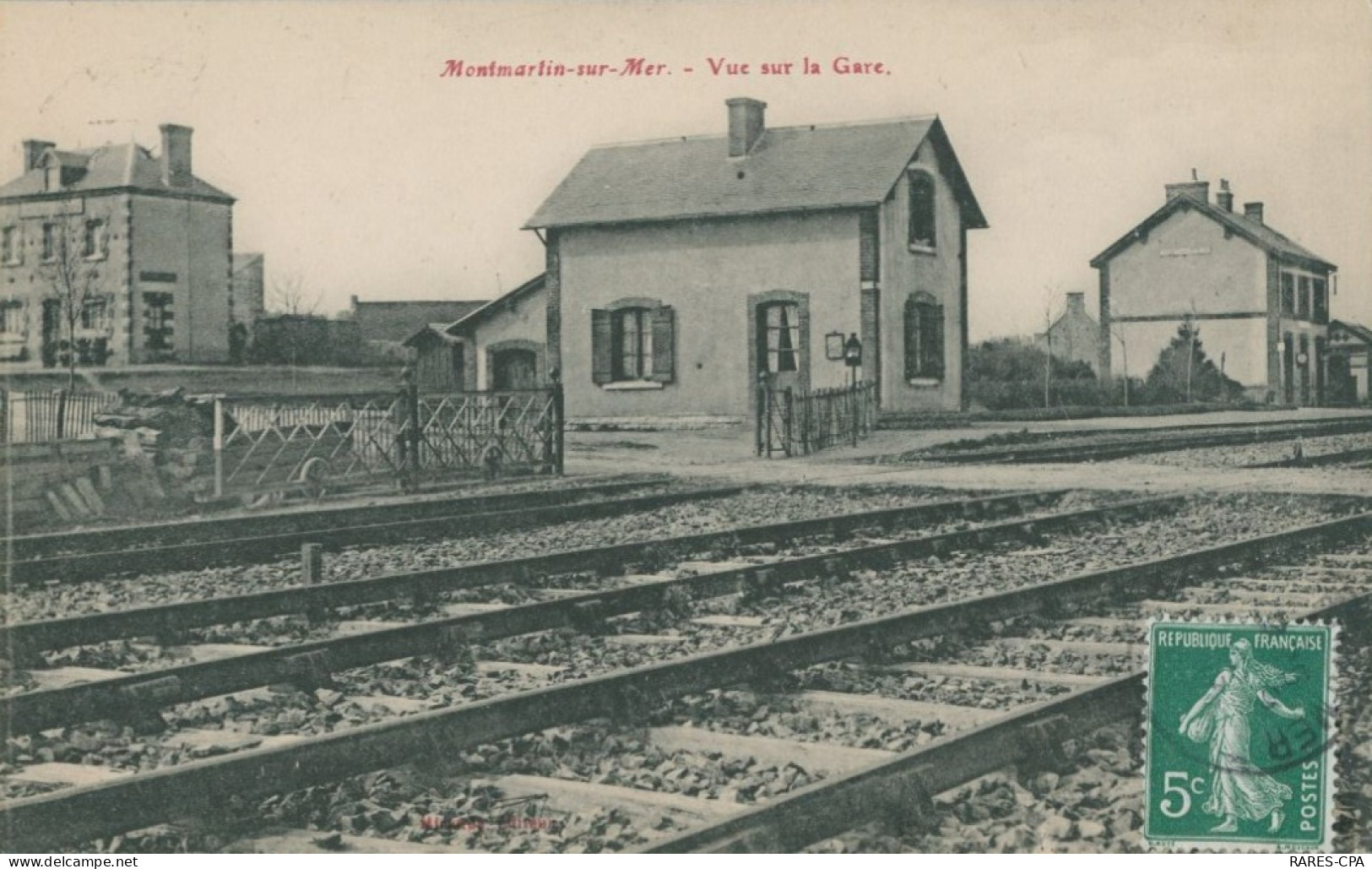 50 MONTARTIN SUR MER - Vue Sur La Gare  - TTB - Montmartin Sur Mer