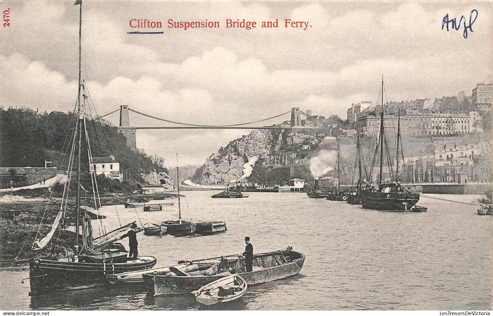 ETATS UNIS - Clifton - Suspension Bridge And Ferry -  Carte Postale Ancienne - Clifton