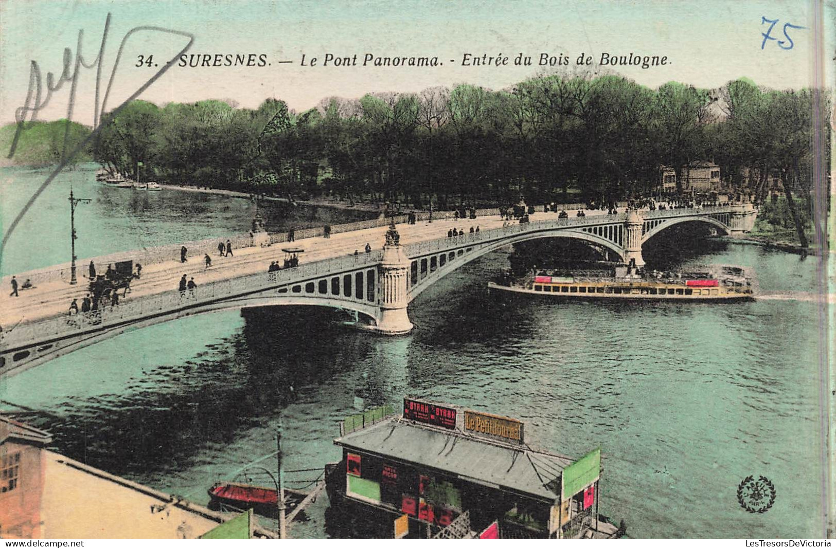 FRANCE - Suresnes - Le Pont Panorama - Entrée Du Bois De Boulogne  - Animé - Carte Postale Ancienne - Suresnes