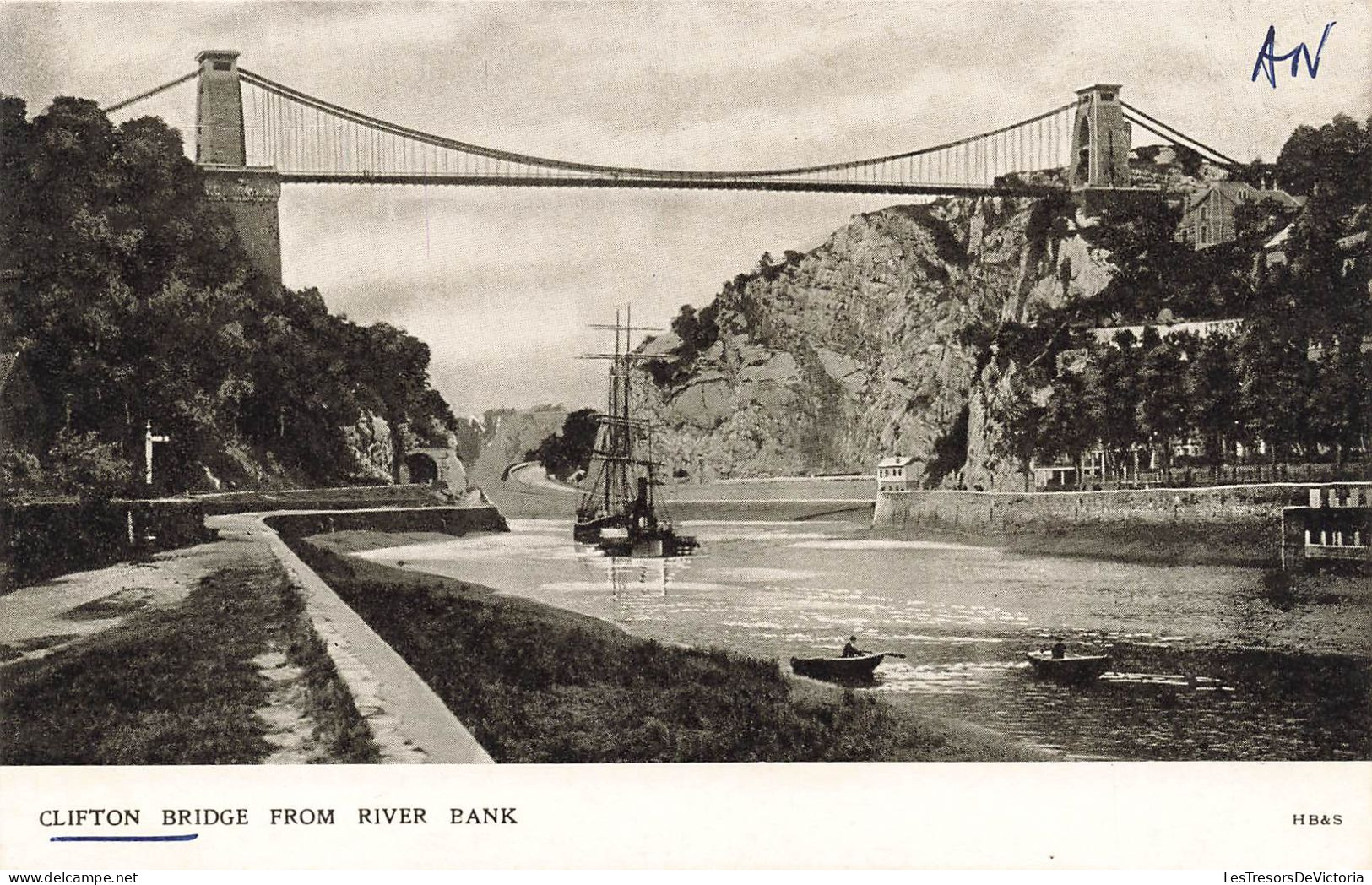 ETATS UNIS - Clifton - Bridge From River Bank -  Carte Postale Ancienne - Clifton