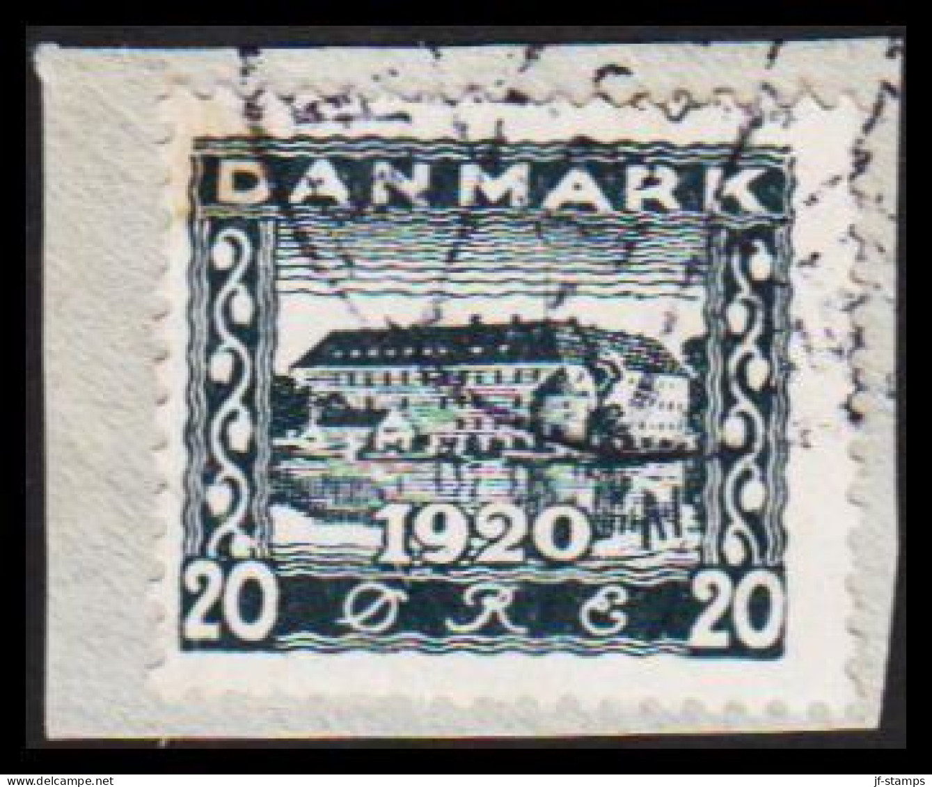 1920. Re-union. 20 Øre Blue-black. Variety AFA 113x. (Michel 111) - JF541759 - Gebraucht